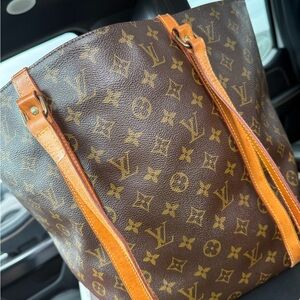 Louis Vuitton Brown and Tan Monogram Bag